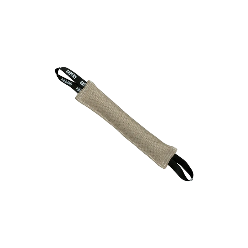 Stitched tug, jute, 7x50 cm, 2 handles, soft