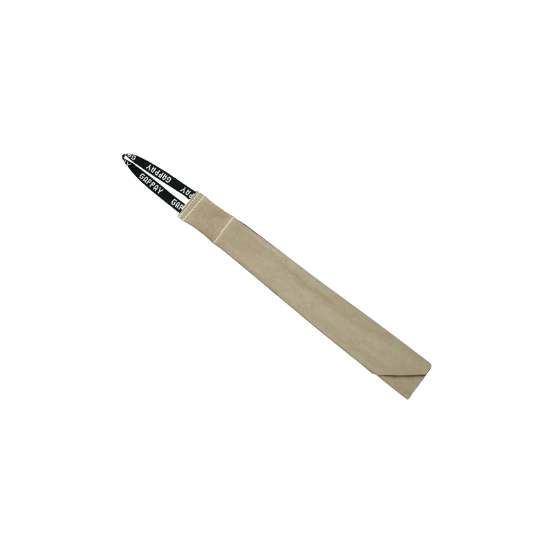 Bite-leather with handle