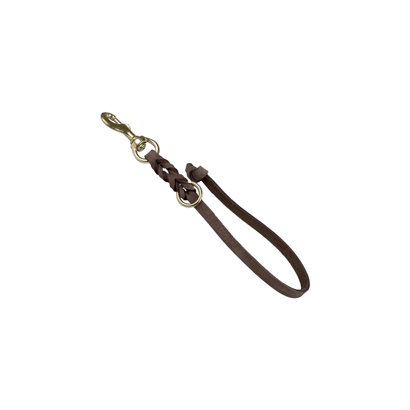 Leather leash,15 mm wide, length 20 cm