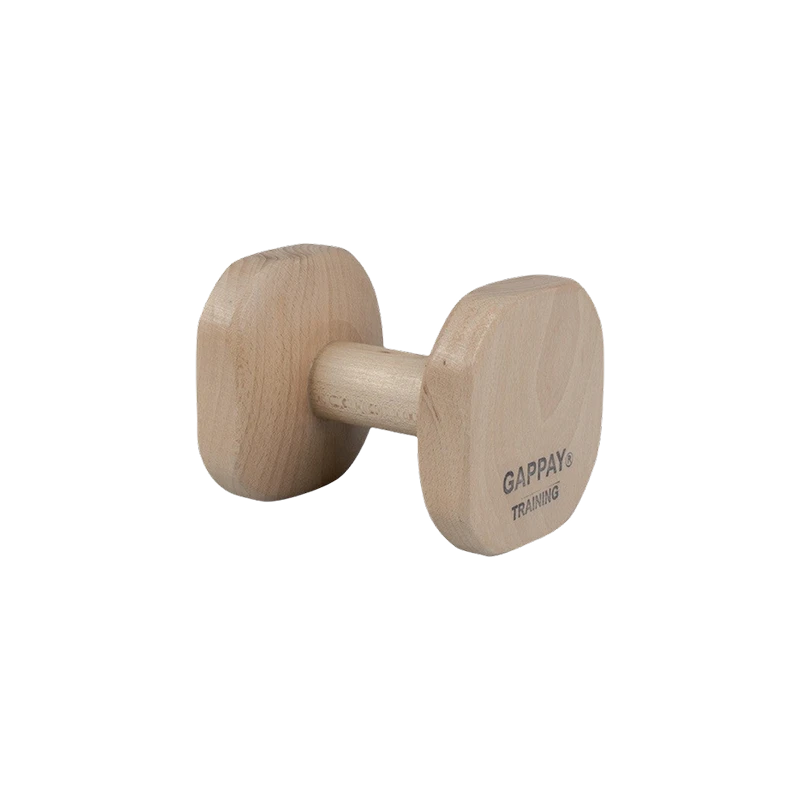Training wooden dumbbell, middle part 8 cm, 0,65kg