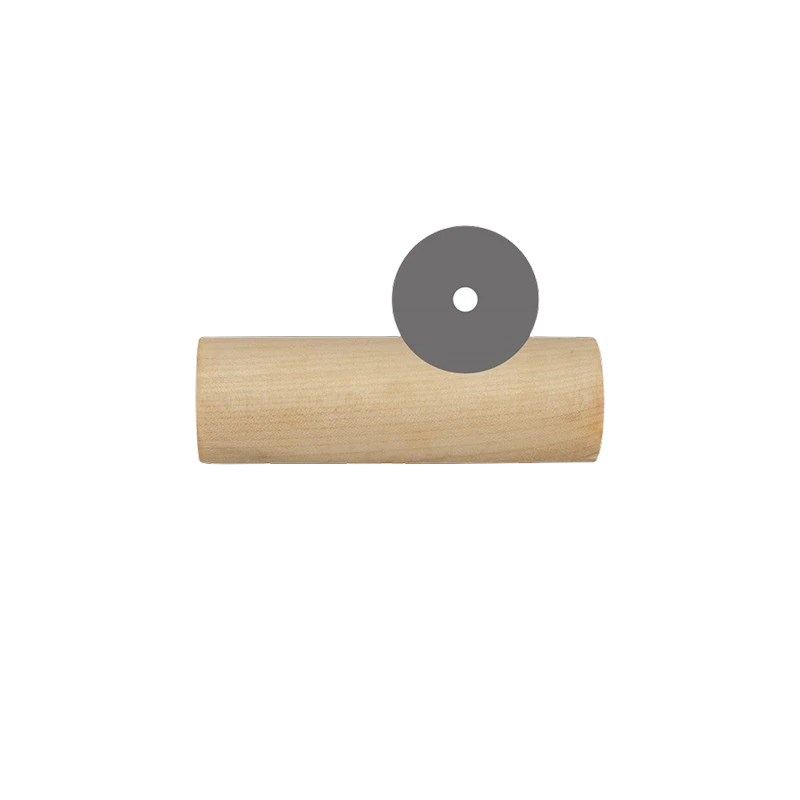 Wooden middle for dumbbell