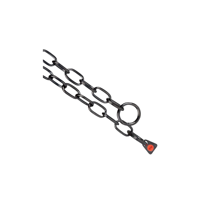 Chain collar, black medium links