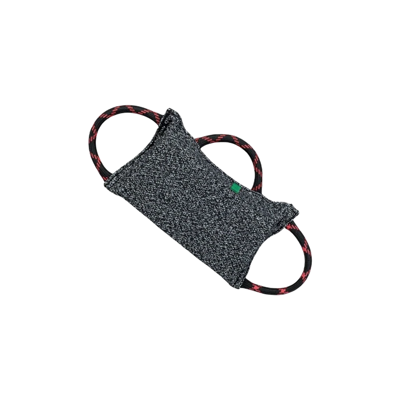 Tug with gusset (bite pillow), ring cloth - 3 handles